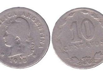 MONETA ARGENTINA 10 CENTAVOS 1913 - COD C10