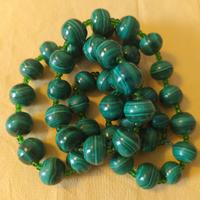 Collana in malachite