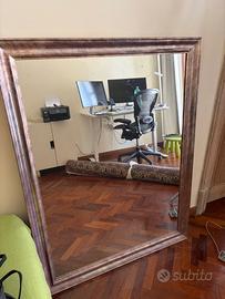 Specchio 100 X 130 artigianale legno antichizzato