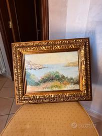 Quadro olio su tela”Marina”G.celano