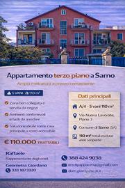 Appartamento 110 mq terzo piano a Sarno
