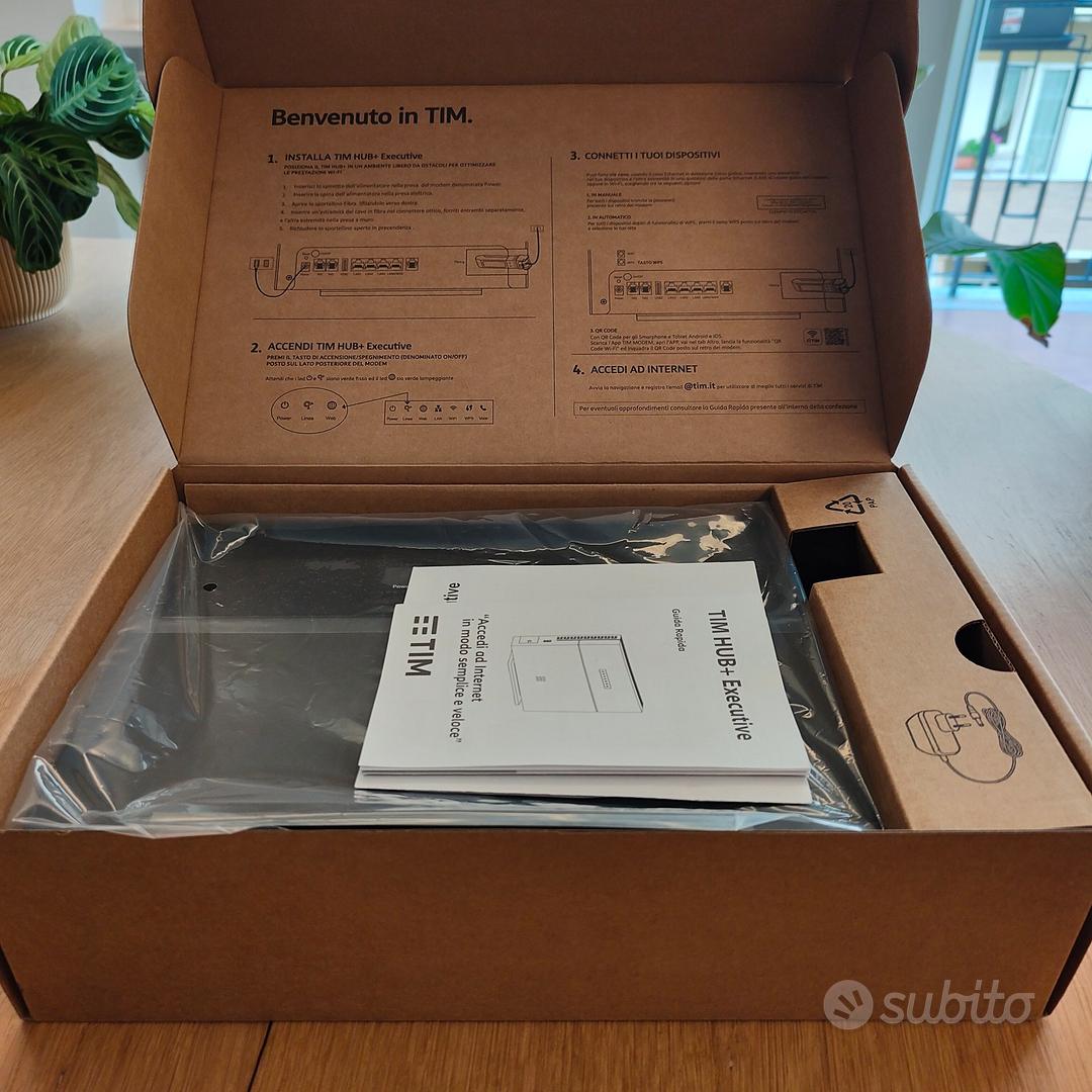 Nuovo Modem TIM HUB+ Executive 2.5 Gbit/s WiFi 6 - Informatica In ...