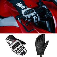 GUANTO PELLE CARBONIO MOTO SPIDI G-CARBON BIANCO