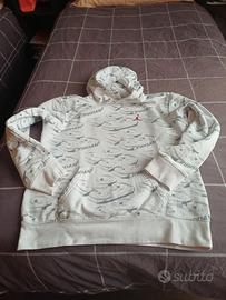 Felpa bianca jordan ragazzo 12/13 anni