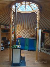 Yurta diametro 6 metri + pavimento + bagno