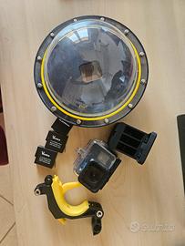 GoPro Hero6 Black con Dome Telesin e accessori