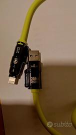 Cavo per ricarica 4 in 1 .
240 w lunghezza 1 m .