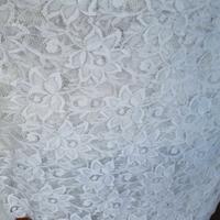 scampolo tessuto di pizzo bianco cm 80 x 140
