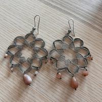 Orecchini in filigrana argento e pietre