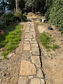 OMAGGIO Pietre lastre per camminamento