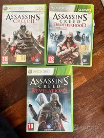 Xbox 360 – Lotto di 3 giochi Assassin’s creed