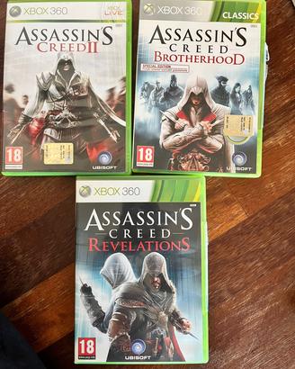 Xbox 360 – Lotto di 3 giochi Assassin’s creed