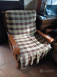 poltrone legno vintage