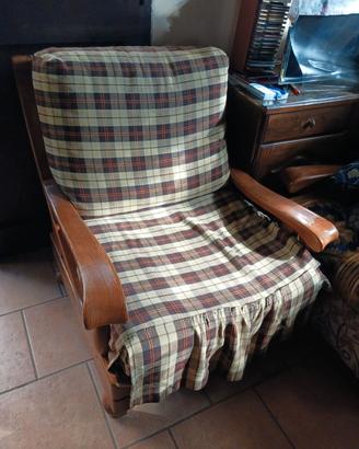poltrone legno vintage