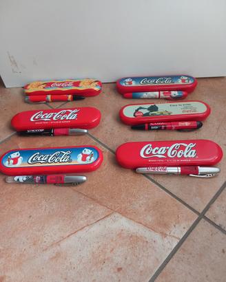 set astucci con penne Coca Cola