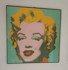 Stampa Andy Warhol Marilyn Monroe Verde e cornice