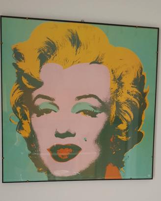 Stampa Andy Warhol Marilyn Monroe Verde e cornice