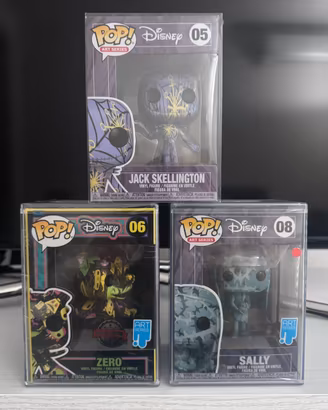 Lotto 3 funko pop art series jack zero sally