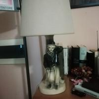 lampada vintage charlie chaplin in ceramica 