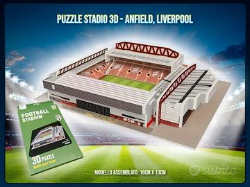 Puzzle stadio 3D Anfield Liverpool nuovo
