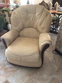 Poltrona in pelle