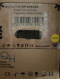 CC532A, HP 304A, CARTUCCIA NUOVA TONER YELLOW