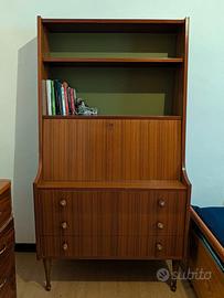 Libreria con Scrittoio a Ribalta Vintage ’60/'70