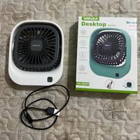Ventilatore Portatile da tavolo Ricaricabile