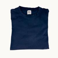 Maglietta Zara Basic Blu XL