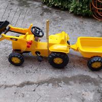 Ruspa con rimorchio Cat cavalcabile a pedali