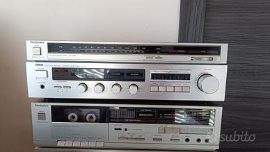 Yamaha ampli A 07 + Techics piastra e Tuner