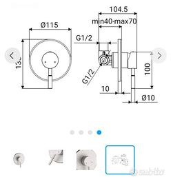 Rubinetti acciaio spazzolato