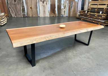 tavoli in legno massello di mogano