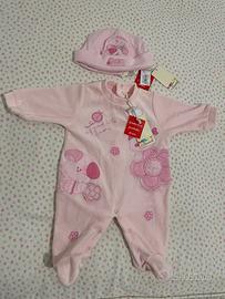 Melby Tutina con Piede Neonata 1 mese con cappello