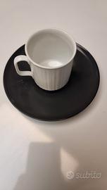 tazzine caffè Rosenthal bianche e nere