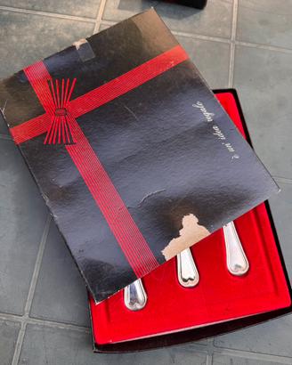 Posate argento set per formaggi vintage