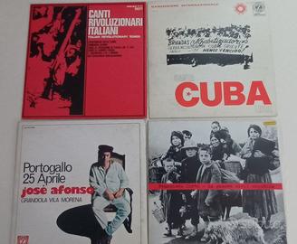 4 VINILI ’70 CANZONI POLITICHE  VARI PAESI