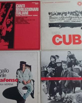 4 VINILI ’70 CANZONI POLITICHE  VARI PAESI