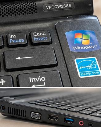 Notebook sony Vaio con caricatore incluso