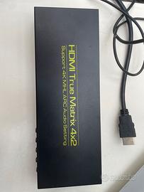 HDMI True Matrix 4x2 – Switch e Splitter HDMI 4K
