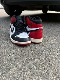 Scarpa Nike Air Jordan 1 retro High Black Toe