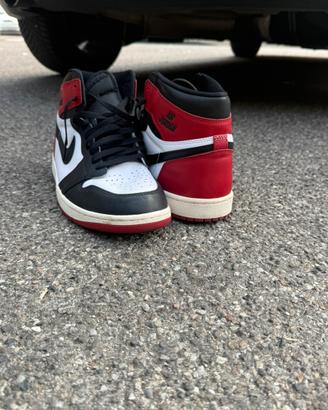 Scarpa Nike Air Jordan 1 retro High Black Toe
