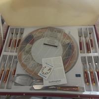 Servizio piatto da dolce  oro zecchino 24 karati