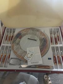 Servizio piatto da dolce  oro zecchino 24 karati