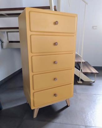 Cassettiera senape in legno MAISON DU MONDE