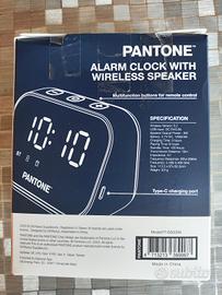 Orologio/Sveglia Wi-Fi Con Speaker Pantone