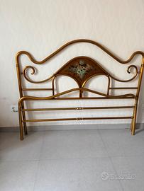 Letto Matrimoniale Vintage in Ottone RIVA CANTÙ –