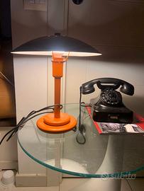 lampada fungo Space Age arancione Francia anni 70