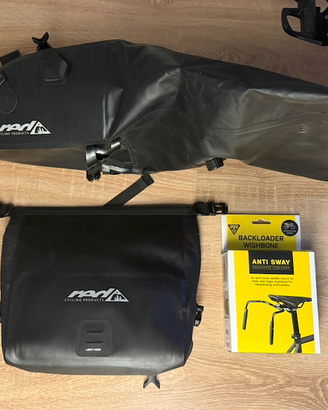 Borse Bikepacking Red Cycling più stabilizzatore