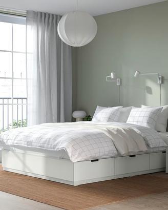 Letto Ikea Nordli 140x200 con 6 cassettoni